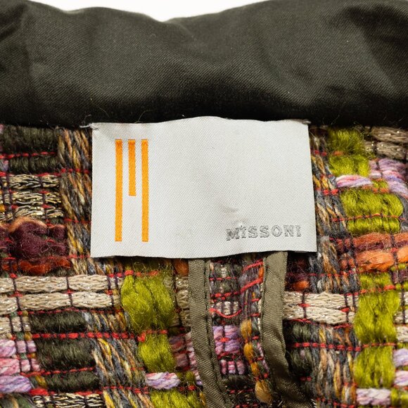 Missoni mixed wool metallic plaid long knit coat - Picture 4 of 9